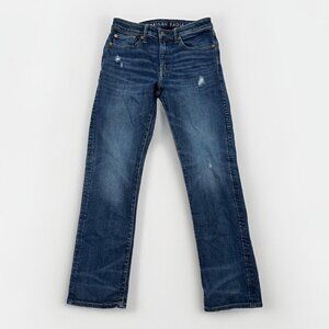 American Eagle Jeans Mens 31x32 Relaxed Straight Leg Dark Wash